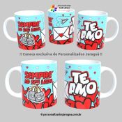 CANECA NAMORADOS SEMPRE AO SEU LADO 325 ml