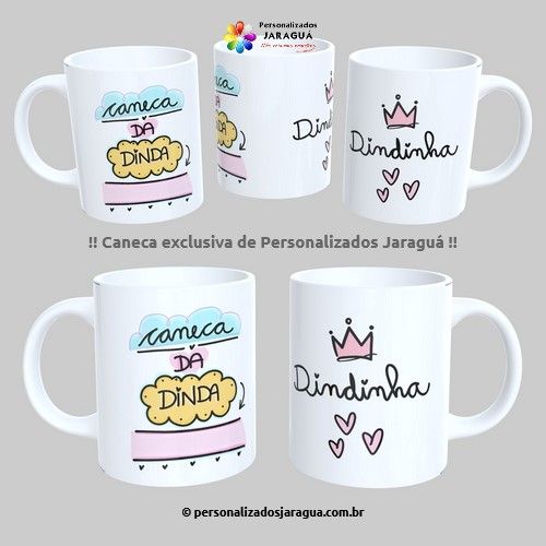 CANECA DINDOS DINDA DINDINHA 325 ml