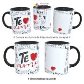 CANECA NAMORADOS TE AMO LOVE 1 FOTO 325 ml