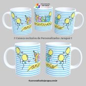 CANECA ANIVERSÁRIO FELIZ ANIVERSÁRIO 325 ml