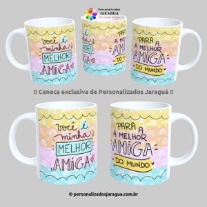 CANECA AMIGOS MELHOR AMIGA MUNDO 325 ml