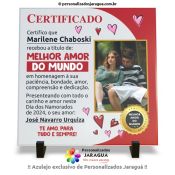 AZULEJO NAMORADOS CERTIFICADO MELHOR AMOR