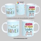 CANECA ANIVERSÁRIO FELIZ NIVER AMOR 325 ml