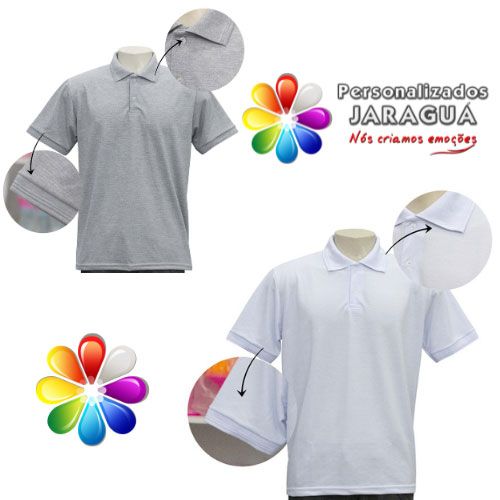 POLO MASCULINO - TECIDO PIQUET (P a EG)