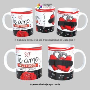 CANECA NAMORADOS TE AMO MUITOOO 325 ml