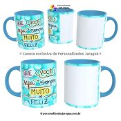 CANECA ANIVERSÁRIO MUITO FELIZ 1 FOTO 325 ml