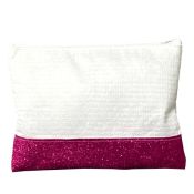 NECESSAIRE BRANCA BARRA GLITTER