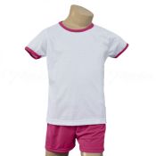 PIJAMA INFANTIL ROSA OU AZUL (2 a 10)