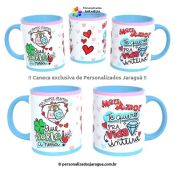 CANECA NAMORADOS QUE SORTE A NOSSA 325 ml