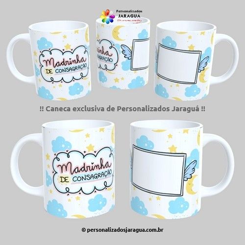 CANECA DINDOS MADRINHA CONSAGRAÇÃO 1 FOTO 325 ml