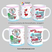 CANECA NAMORADOS QUE SORTE A NOSSA 325 ml