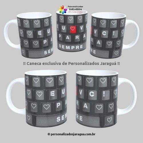 CANECA NAMORADOS AMOR SEMPRE 325 ml