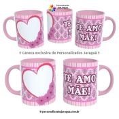 CANECA MÃES TE AMO MÃE 1 FOTO 325 ml