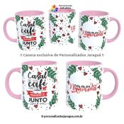 CANECA NAMORADOS BEBE CAFÉ JUNTO 1 FOTO 325 ml