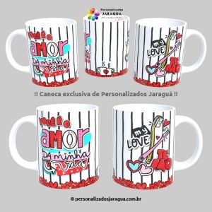 CANECA NAMORADOS MY LOVE TE AMO 325 ml